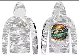 Hooded Rash Guard Long Sleeve - Ocean Camo